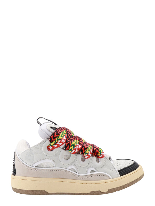 Suede And Mesh Sneakers