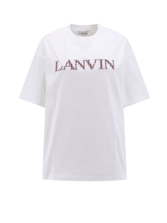 Cotton T-Shirt With Lanvin Patch