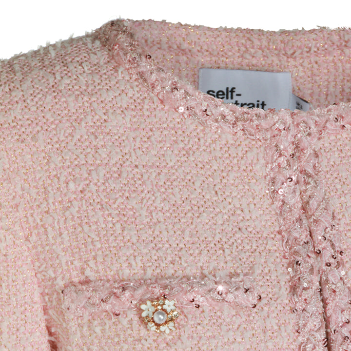 Self-Portrait Jackets - PINK | 328b2cfc1a721a47300a867a7d04af1340975a2c