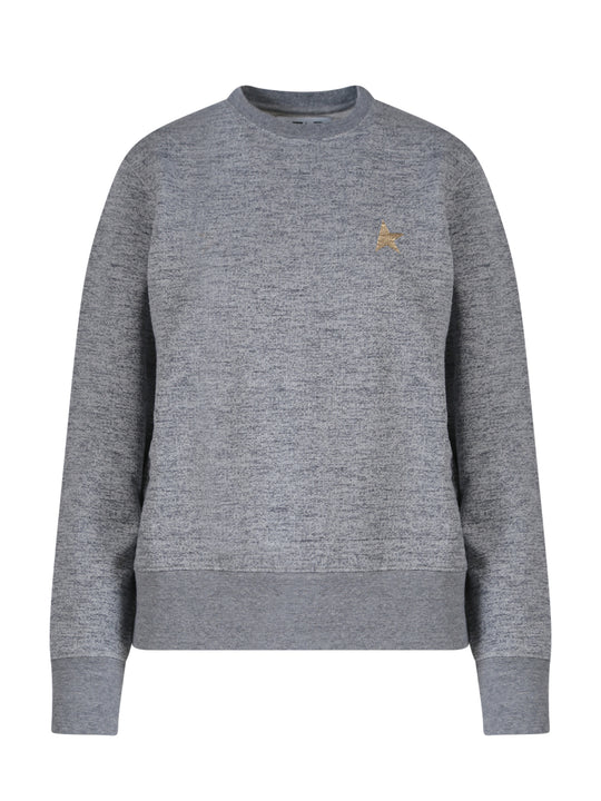 Cotton Sweatshirt With Star Print