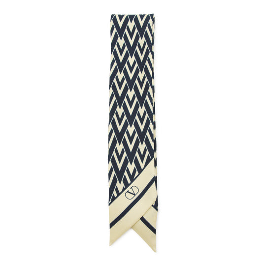 Scarfs Avorio/Blu Navy