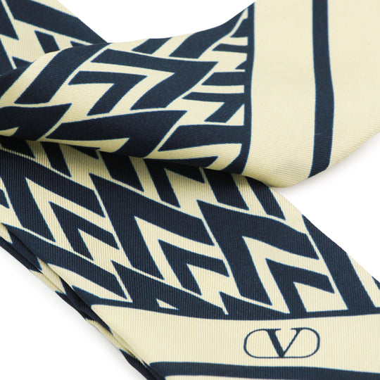 Scarfs Avorio/Blu Navy