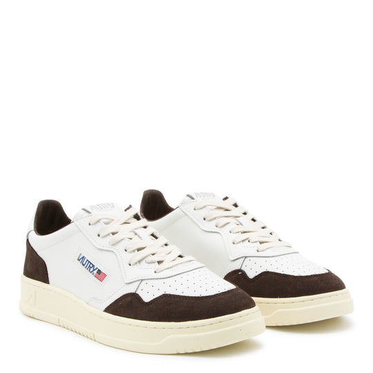 Sneakers White/Mogano