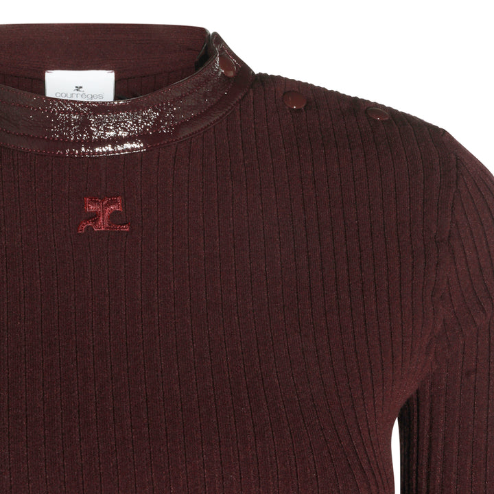 Courreges Sweaters - BURGUNDY | 6d4c87c76f1784243094c36c973bdf8027743c96
