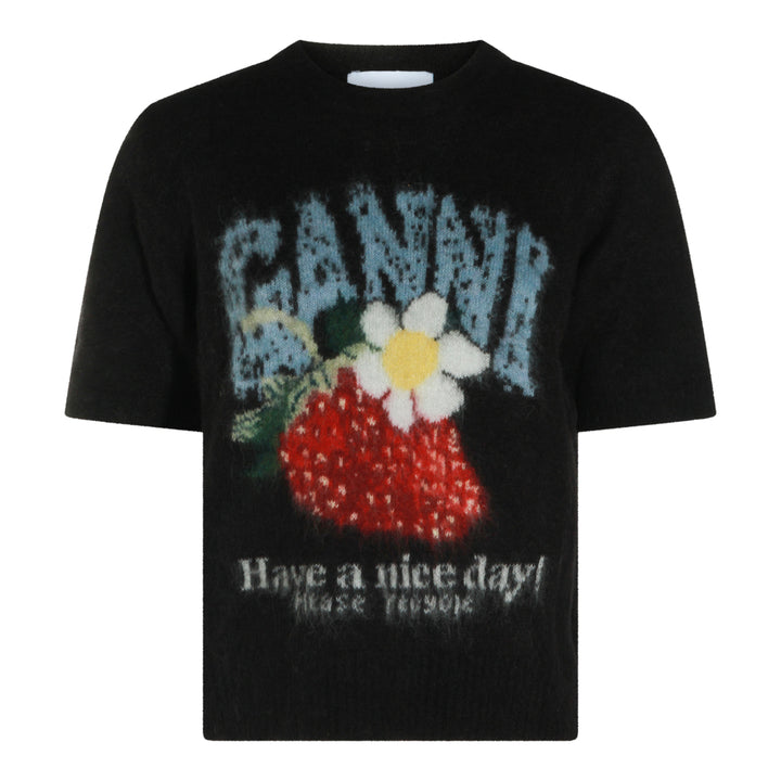 Ganni T-shirts and Polos - BLACK | 13cce04c0dc5a1eebaf1cd33a0f416d816520264
