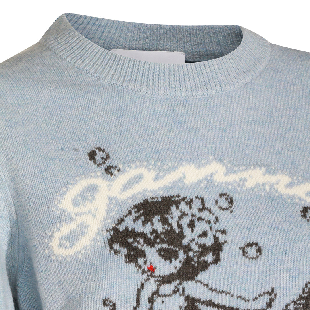Ganni Sweaters - SOFT CHAMBRAY | 8182e1af2729cc2bb17ff4d8df2ff660e9388656