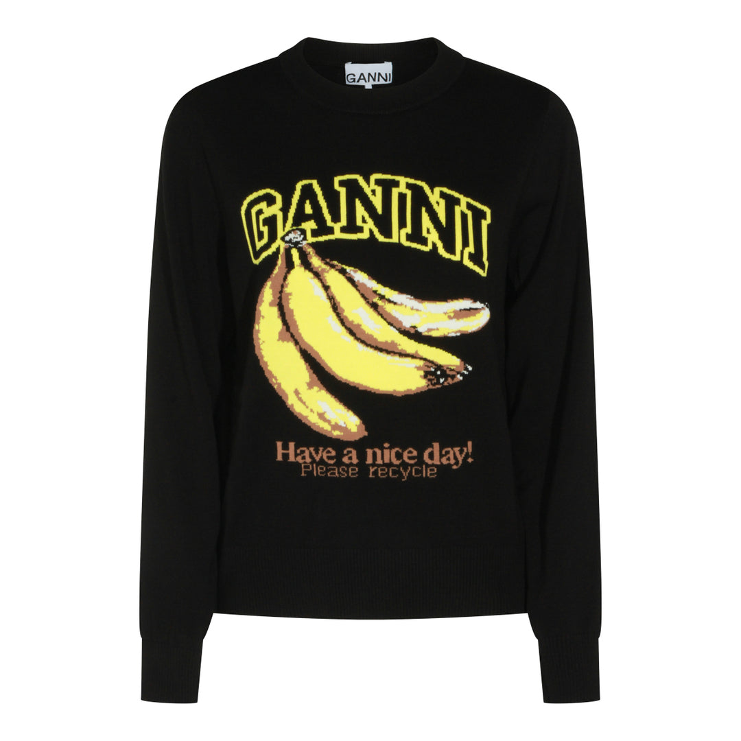 Ganni Sweaters - BLACK | fa755fff9e2b21a162e7842f7c7253cbdba850e8