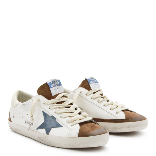 Sneakers White/Brown/Blue Denim/Cream