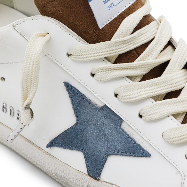 Golden Goose Sneakers - WHITE/BROWN/BLUE DENIM/CREAM | 9d5f9159f8aaf287a67f1c75a581f3478c5a49b9