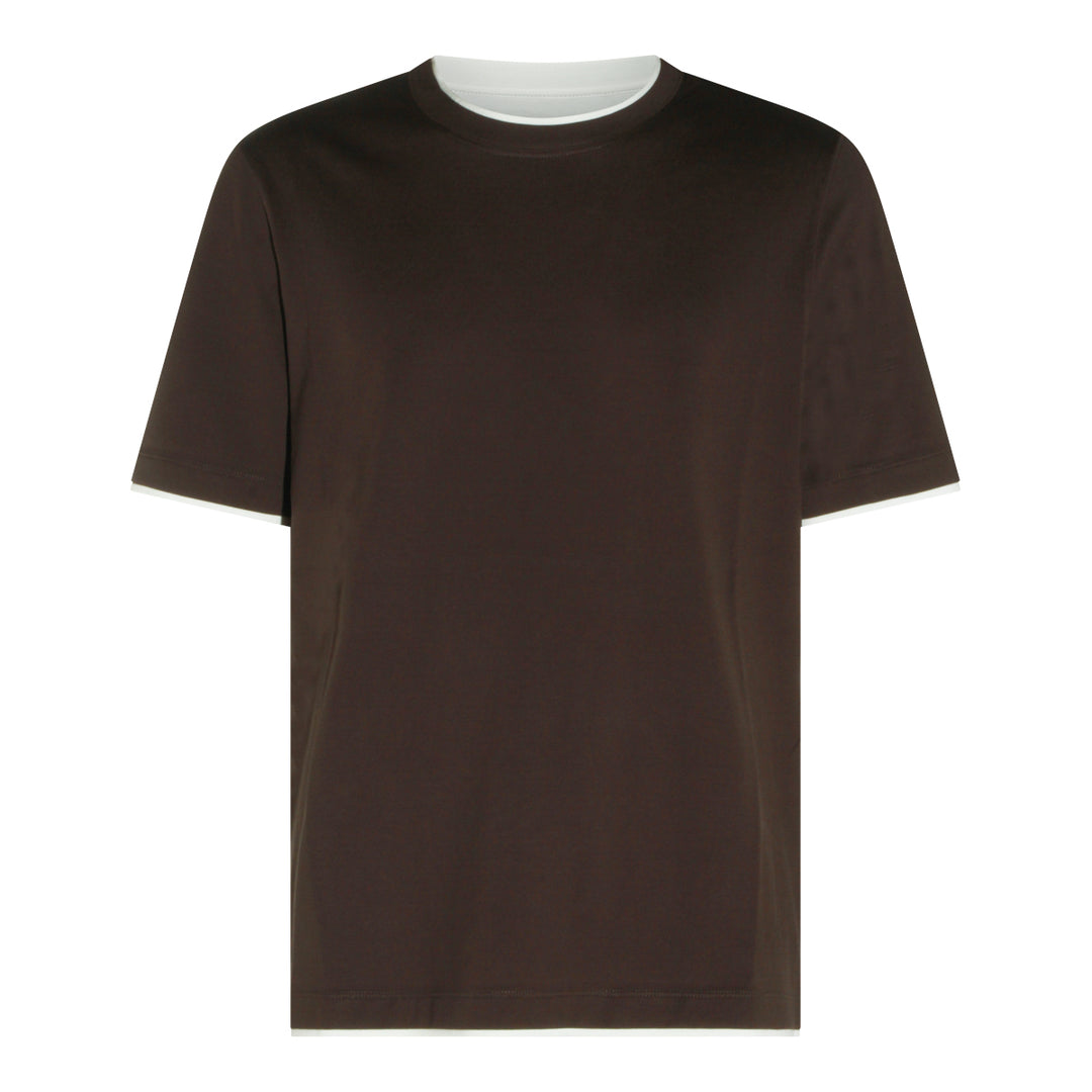 Brunello Cucinelli T-shirts and Polos - BROWN | 9c6df58f982d5147f103d1ebd96dc52ce7bd903a