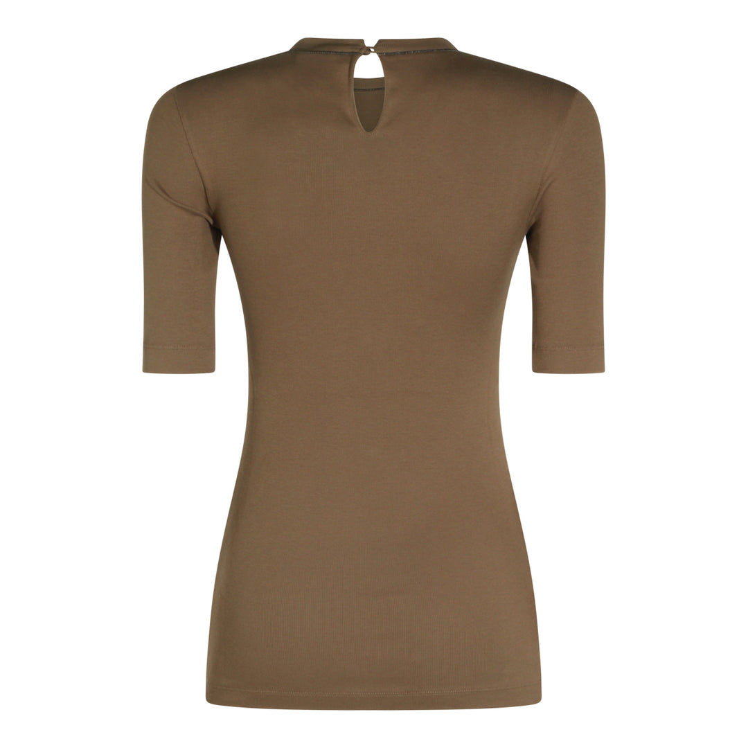 Brunello Cucinelli T-shirts and Polos - CIOCCOLATO | c4d65d4f04676e42adeb6e8f2f7257f4167fa816