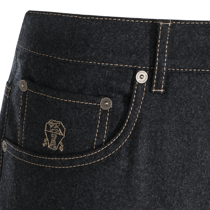Brunello Cucinelli Trousers - DARK GREY | b073d354135c991257e37e2f007eaddb74c13feb