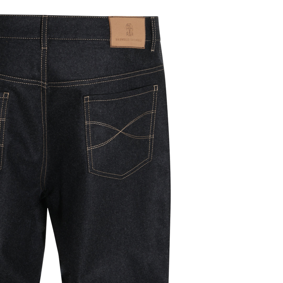 Brunello Cucinelli Trousers - DARK GREY | 966017b1a86b2ad38f92cfb7a2d4a56f72c2bca8