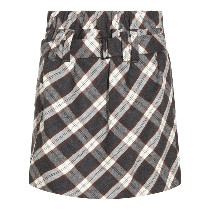 Brunello Cucinelli Skirts - GRIGIO/BROWN/PANAMA | dadca891e0f55bbf16d9c23634a5e3299ab9fe67