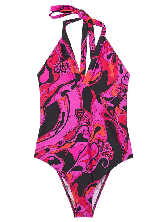 Orchidee Print Swimsuit