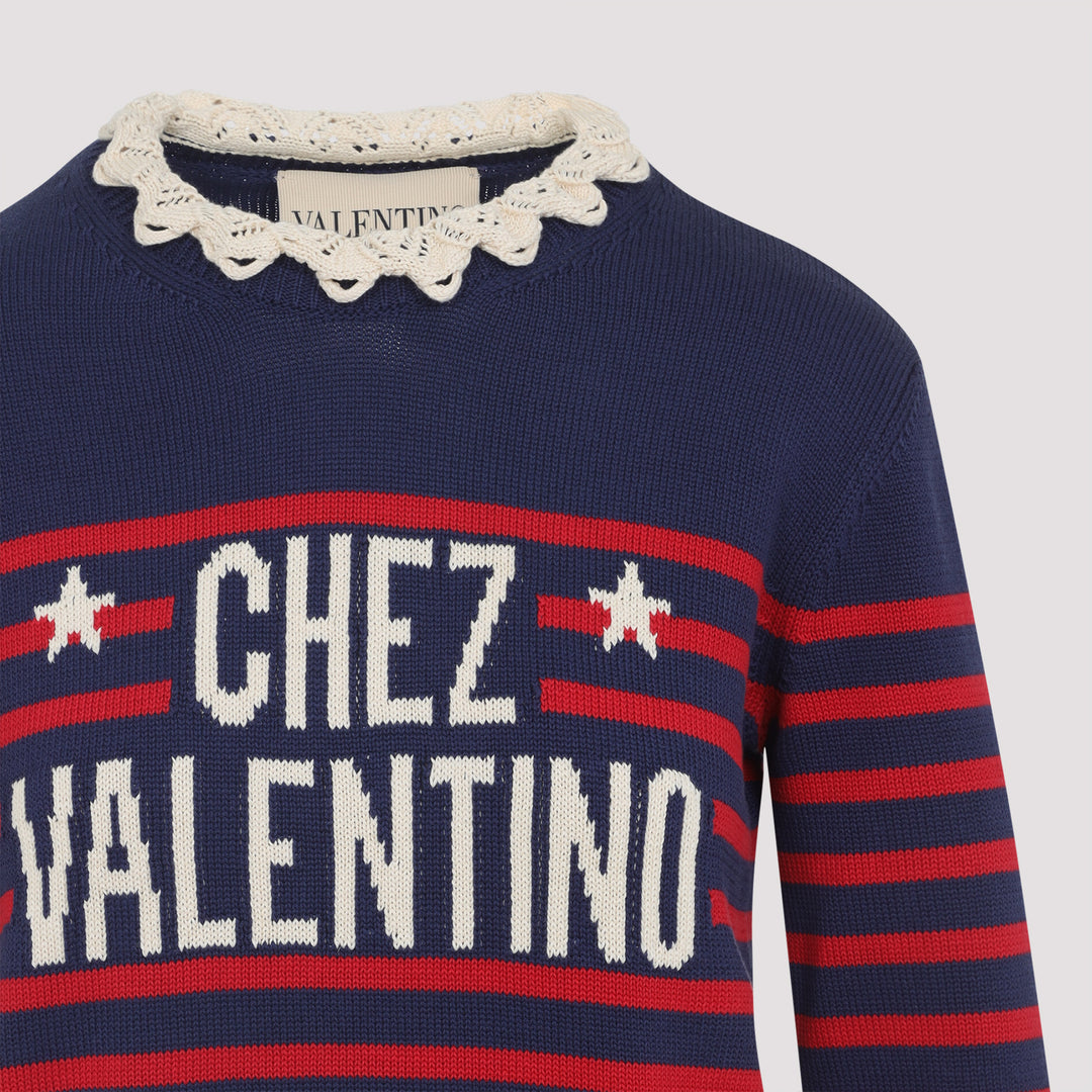 Valentino Pullover - Blue | 0202ea1d62d978ea2a8e8065c66bcf8a1b6f436d