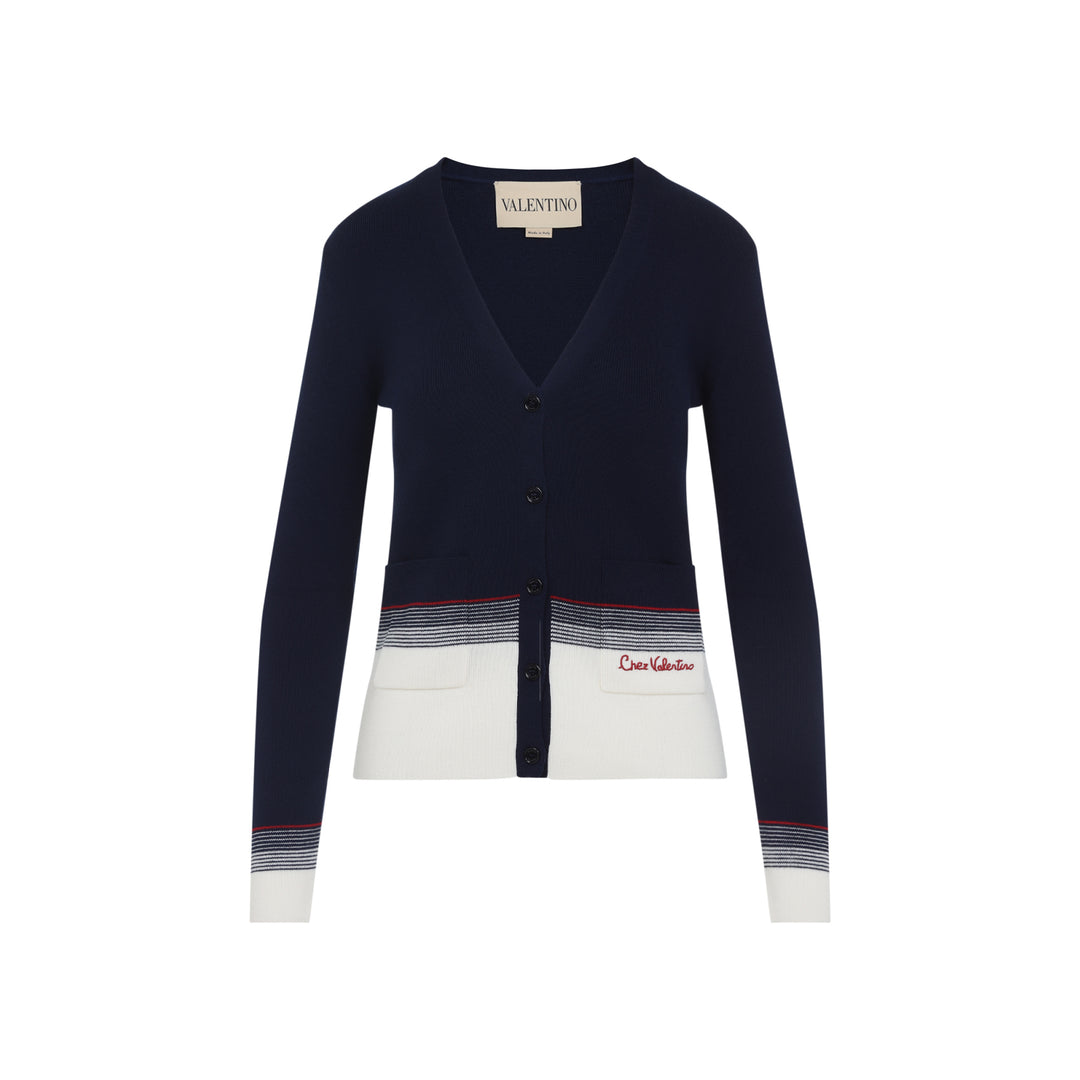Valentino Cardigan - Blue | 62cffb58a6664877062f286d4ef910d7ed2175cf