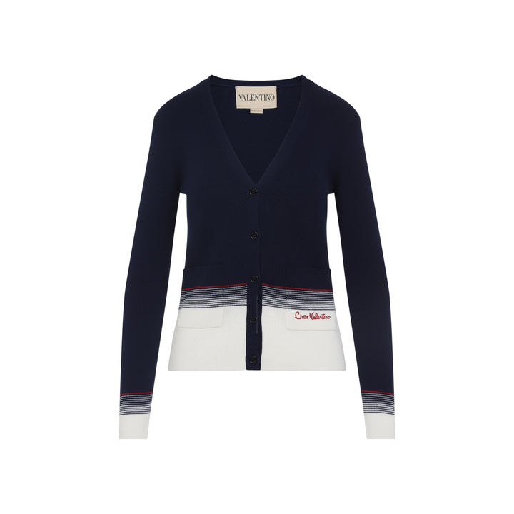 Valentino Cardigan - Blue | 62cffb58a6664877062f286d4ef910d7ed2175cf