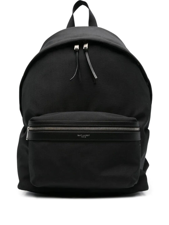 City Backpack In Matt Black Leather