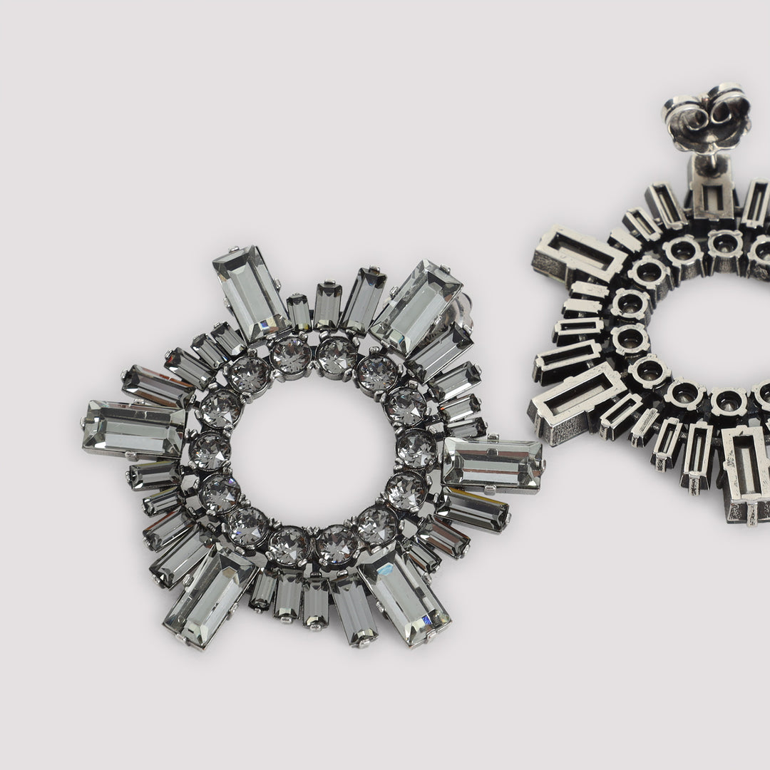 Amina Muaddi Earrings - Black | 6b63127e59275a0241bac71b7b156c88c4438dcb