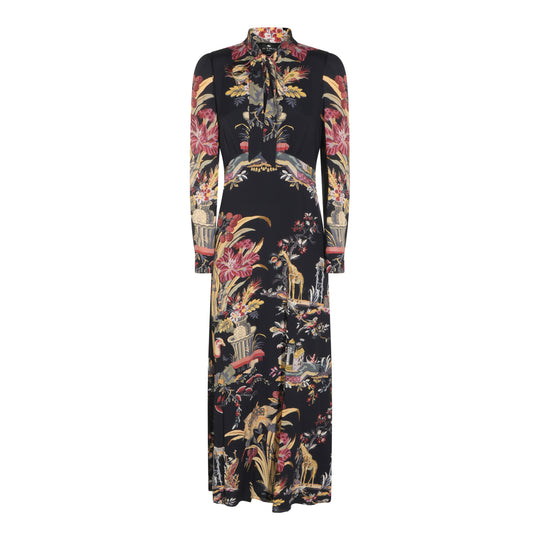 Dresses Black/Bordeaux