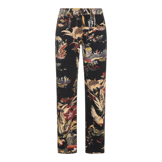 Jeans Black/Bordeaux