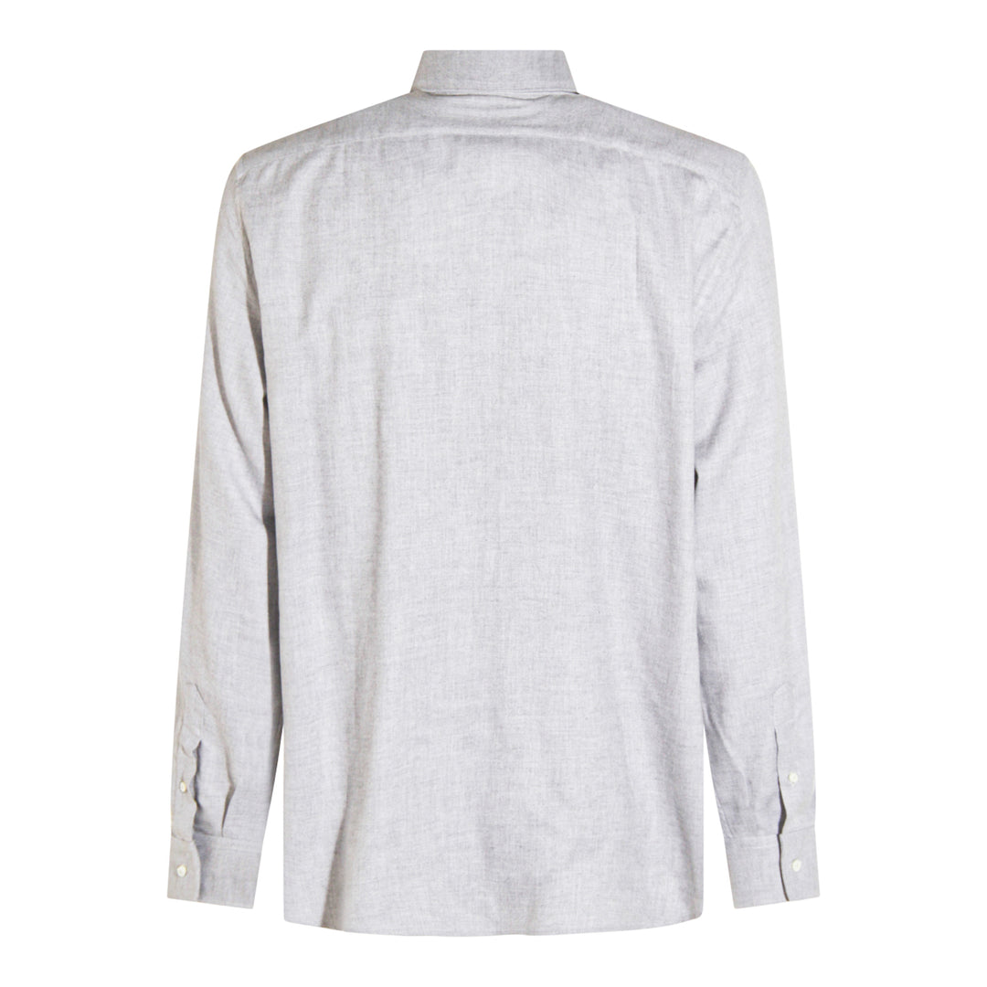 Brunello Cucinelli Shirts - LIGHT GREY | e6abff6300b232e1fd8e49a89c3d8718b3087756