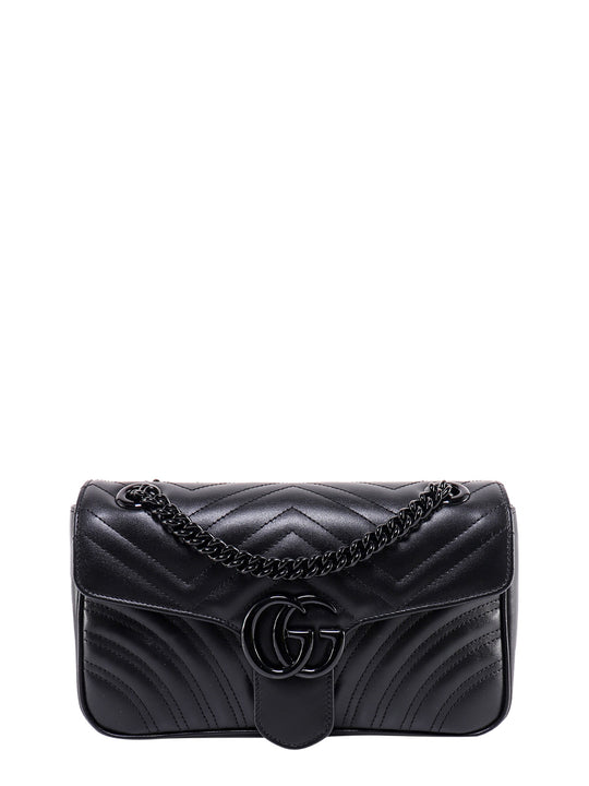 Gg Marmont Matelassé Leather Shoulder Bag With Ton Sur Ton Gg Logo