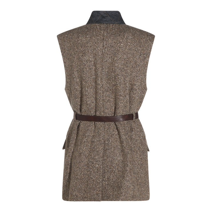 Brunello Cucinelli Jackets - CAMEL/NERO | 32d397786f086e2a97729b371cf1a1157f96056c