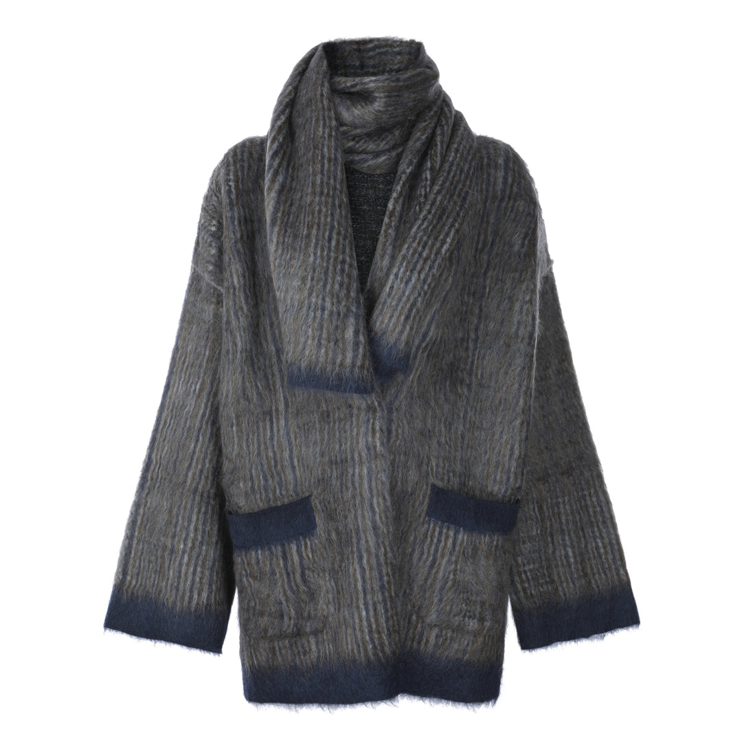 Brunello Cucinelli Coats - LIGHT GREY | 5b55cc254b85788393fd0422ed8dfe0954f13e73