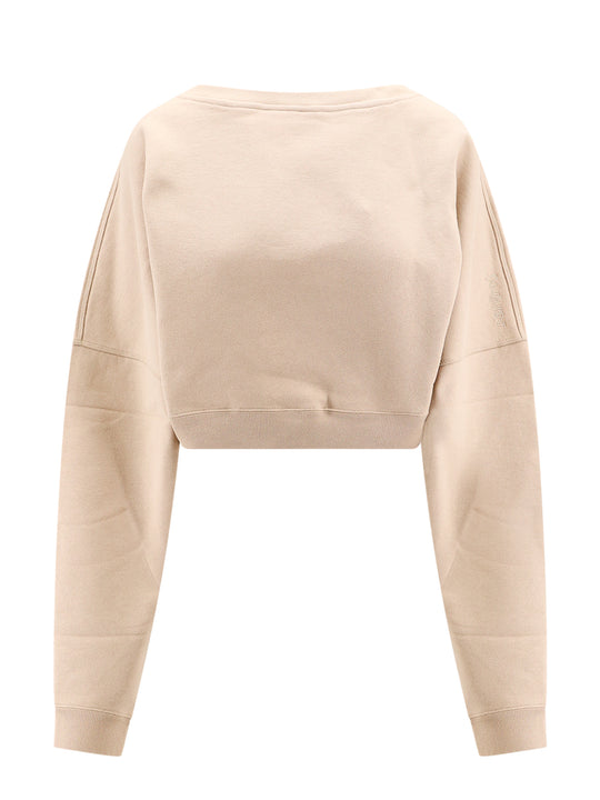 Crop Fit Biologic Cotton Sweatshirt