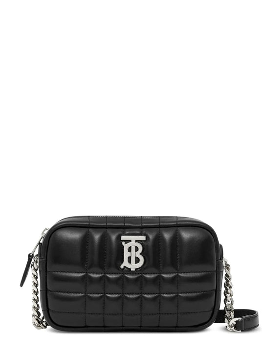 Matelassé Leather Shoulder Bag With Frontal Monogram