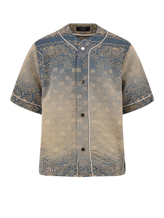 Bandana Jacquard Denim Shirt