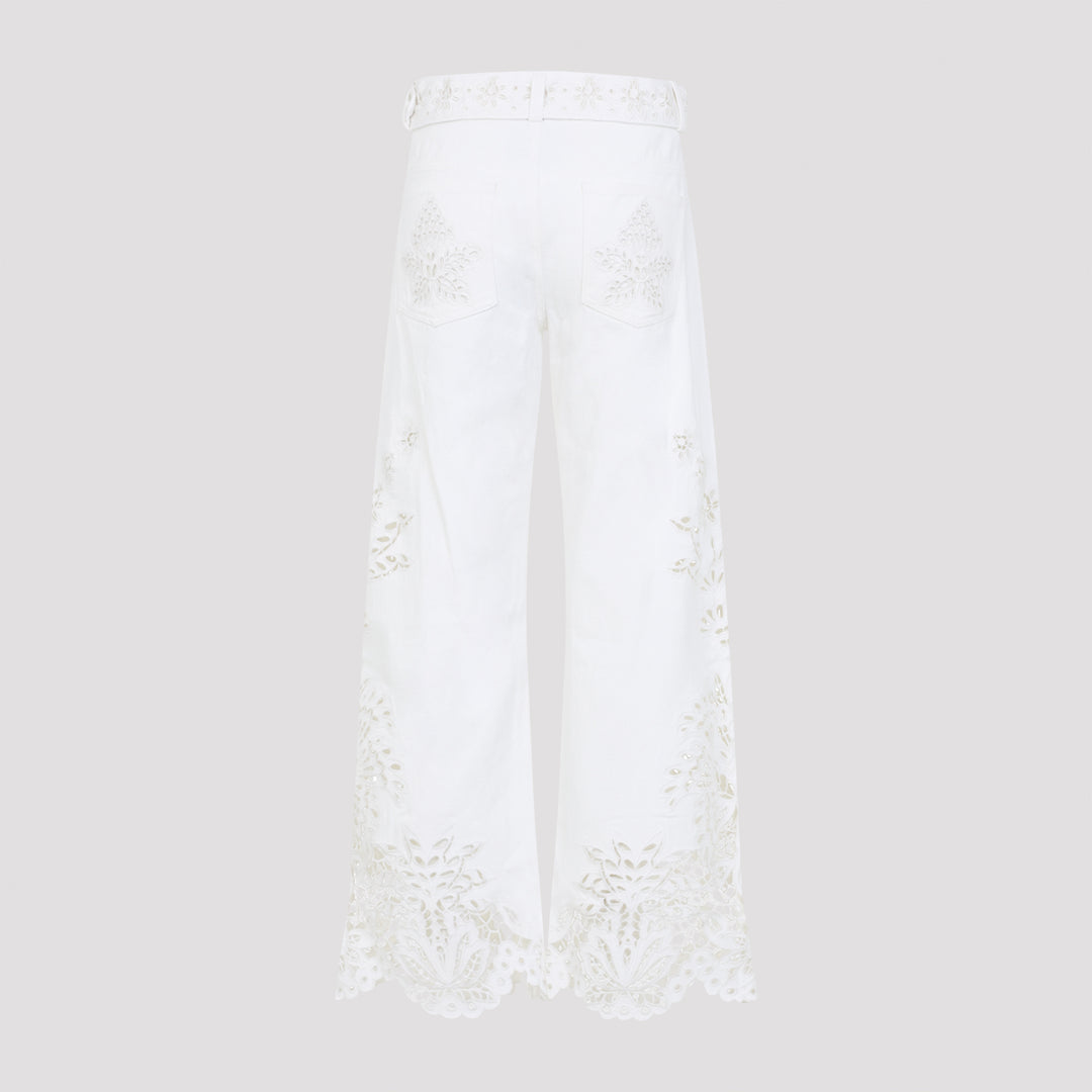 Farm Rio Cropped - White | 1073cca1af662208c0db055d151f1c63929bde84