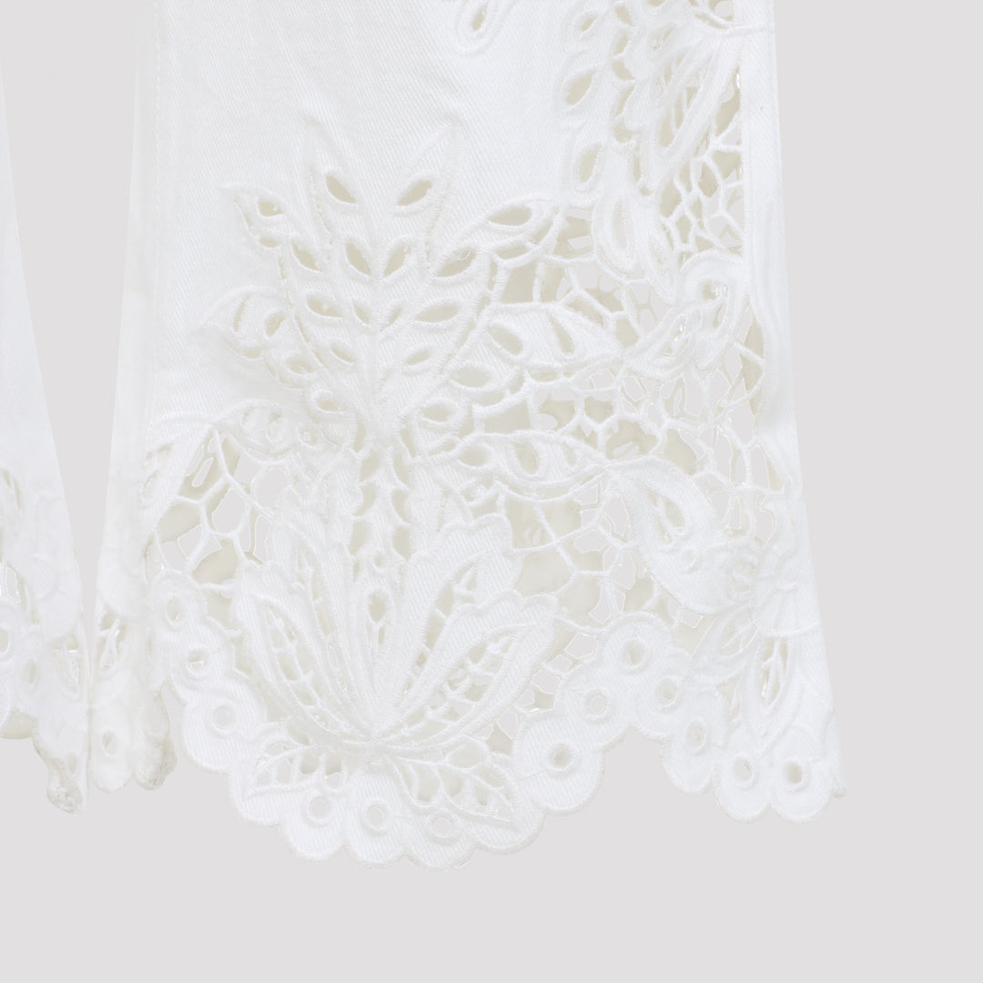 Farm Rio Cropped - White | 71e7a16051f852faff5a7ca3cf55de65f0a3b639