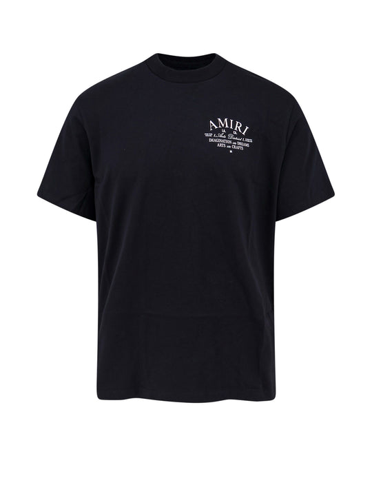 Cotton T-Shirt With Breast Pocket And Logo Print