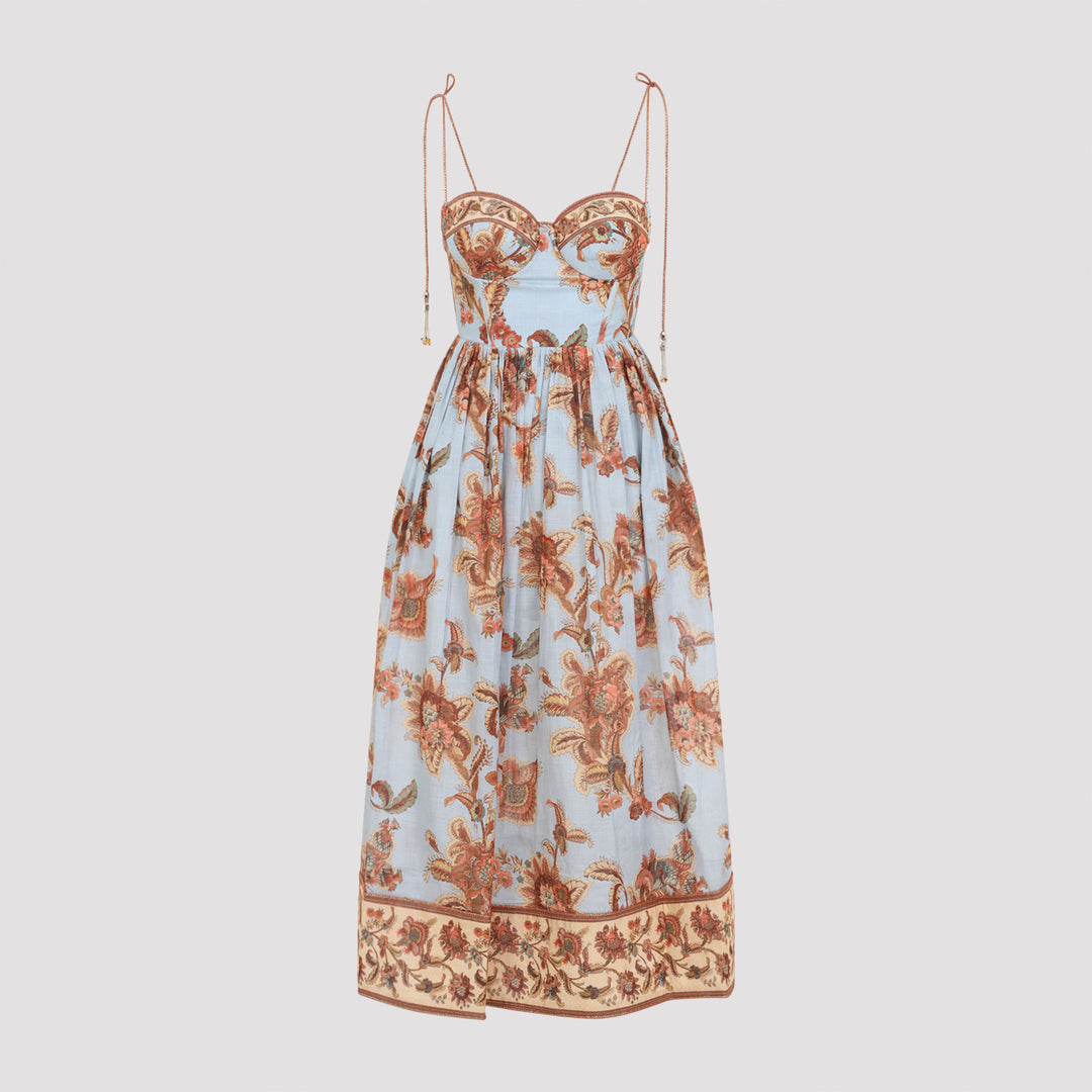 Zimmermann Midi dresses - Blue | 400eeb065d76f9e350fdcb2322ba8f48e19cfad9