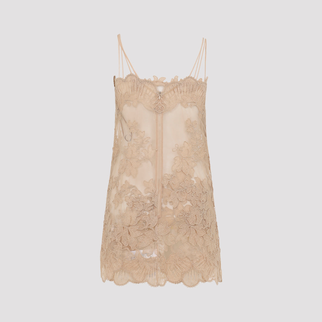 Ermanno Scervino Mini dresses - Nude & Neutrals | 22bc88e1e2bbf05995a685b58992355e95df05e5