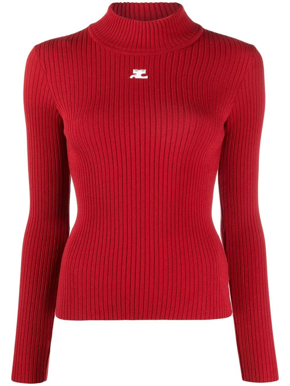 Courreges Turtle neck - Red | 661791956ea1df5ec75fdff815fbdf637f0ff688