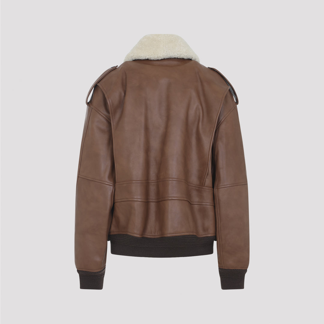 Saint Laurent Jackets - Brown | a966ba8cc4e7c252db217286f145a1ed10be6627