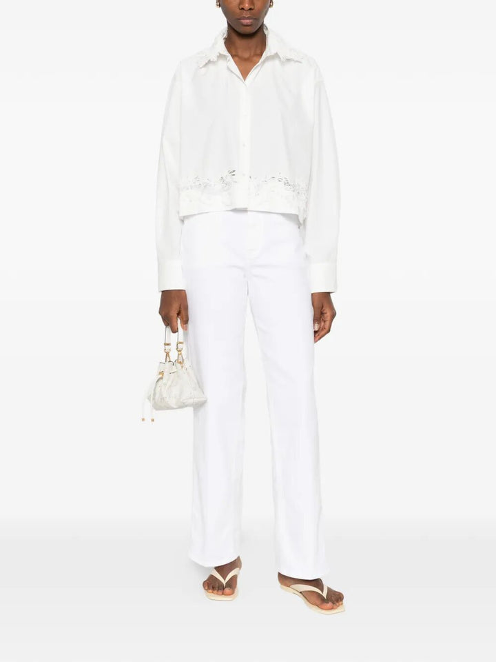 7 For All Mankind Straight leg - White | 162e7aee75535d617ff350c59ab0a1fe2d80c3b5