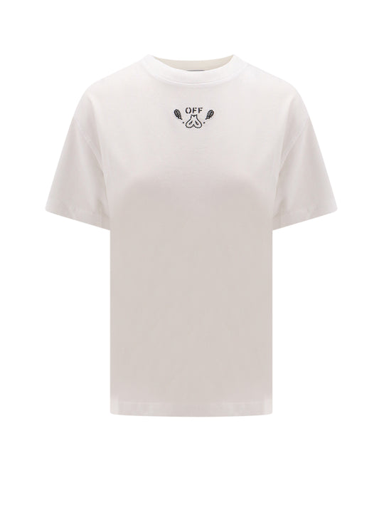 Organic Cotton T-Shirt With Frontal Logo