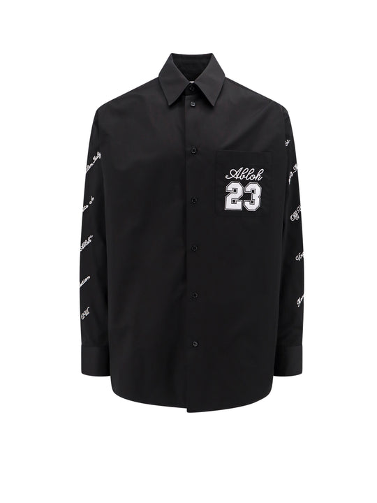 Oversize Cotton Shirt With Logo 23