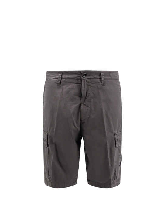 Cotton Bermuda Shorts With Removable Iconic Patch