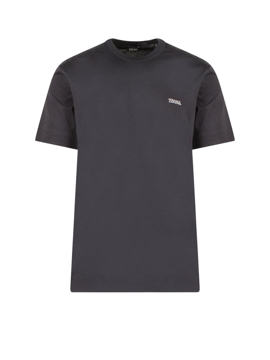 Basic T-Shirt With Logo Embroidery