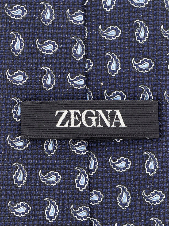 Zegna Ties - Blue and green | 616ba80ce9f64be078467b1b1e7544bbab7c66db