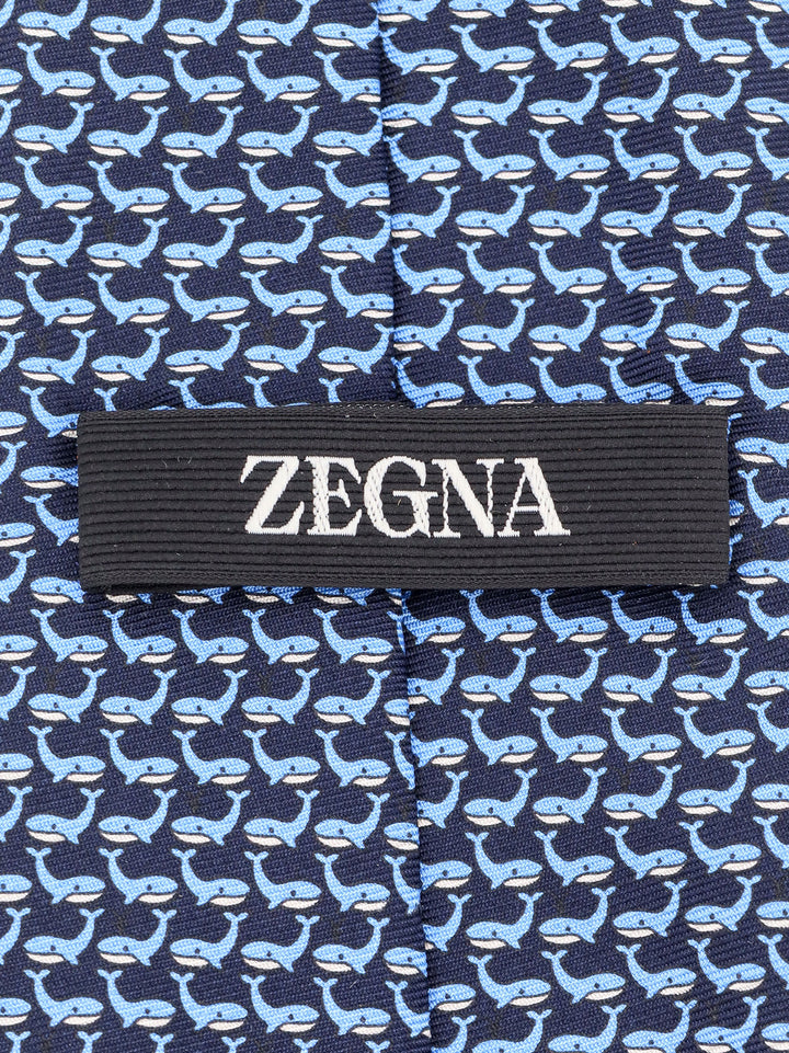 Zegna Ties - Blue and green | f4a4032a3421103c752be02c34a32e6fc0e39a63