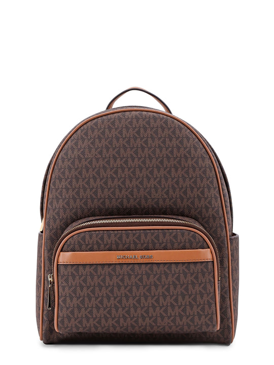 Bex Coated Canvas Backpack With Frontal Logo Patch