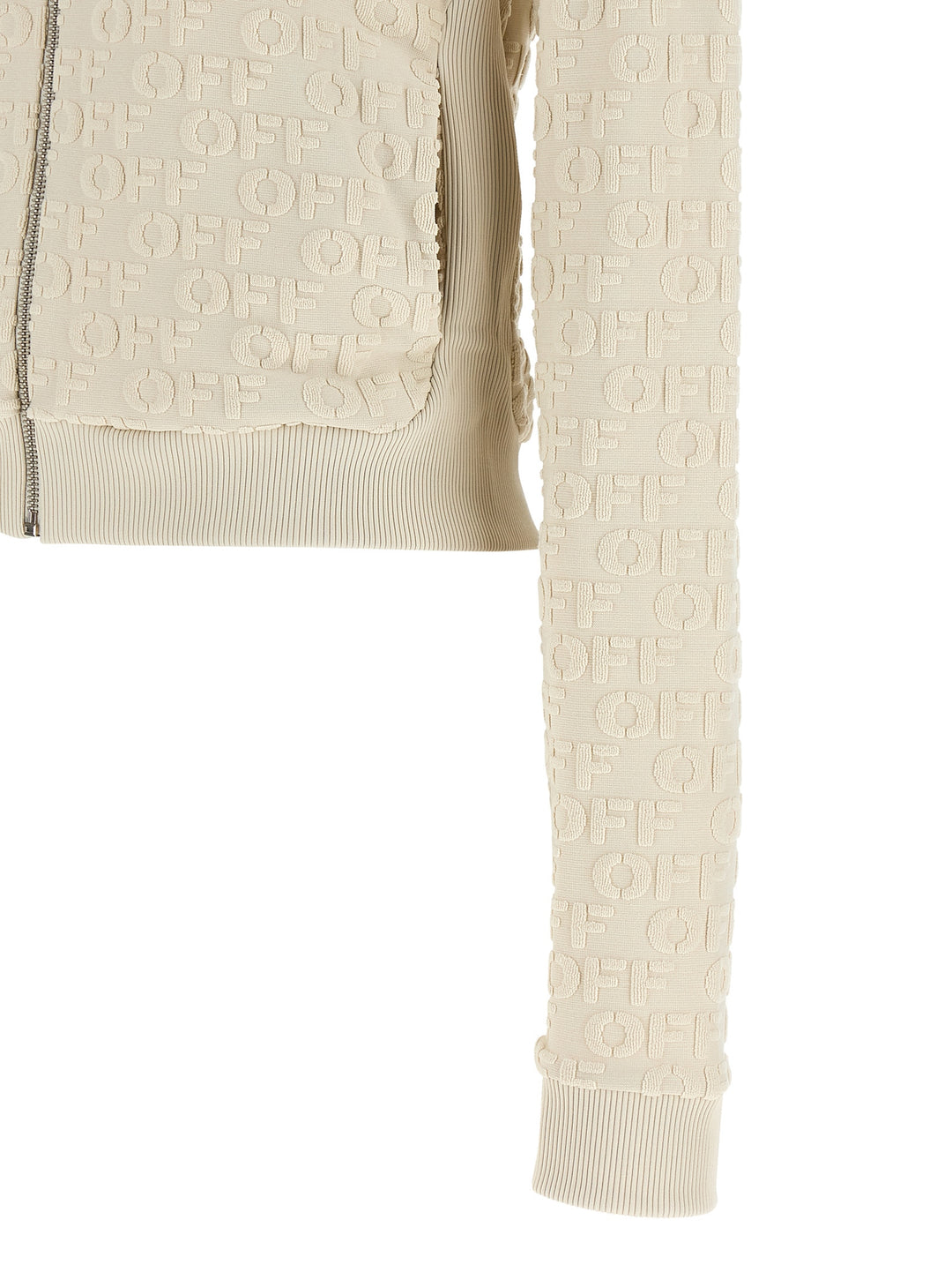 Off-White Terry Off Sweatshirt - Beige | 69d590677a933ea5080678cdbb47b88fe5964299