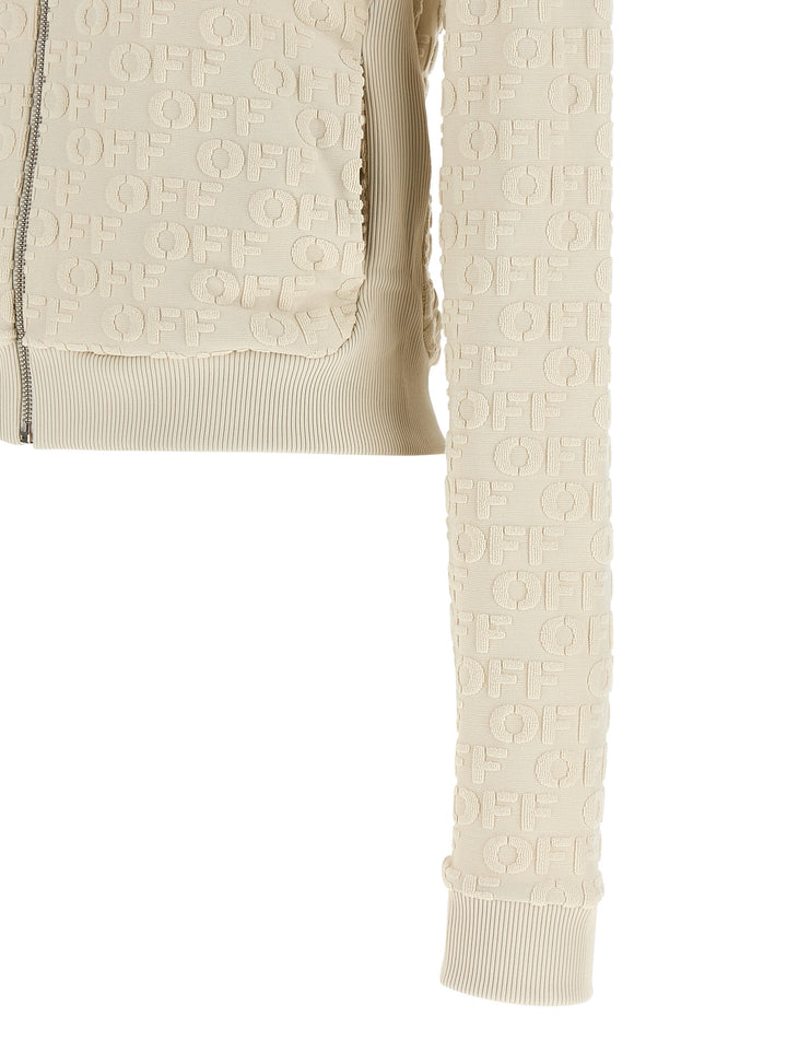 Off-White Terry Off Sweatshirt - Beige | 69d590677a933ea5080678cdbb47b88fe5964299